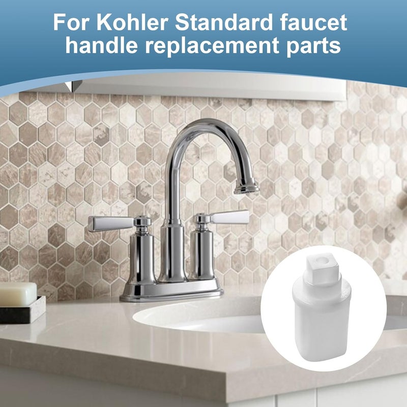 Llhhs Faucet Handle Parts for Kohler 1070733 Stem Driver Replacement,for Kohler Shower/Faucet Handle Adapter Replacement Parts - Image 4